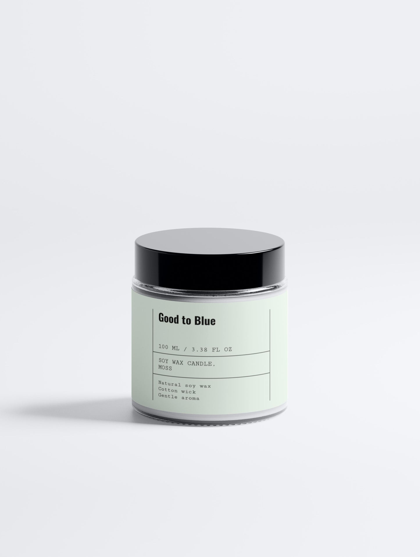 Soy Wax Candle, Moss, 100ml - Good to Blue