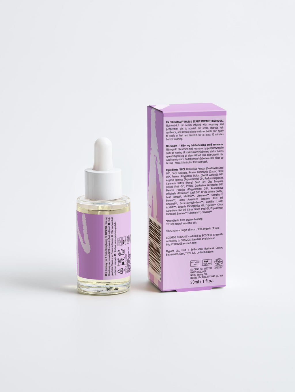 Rosemary Hair & Scalp Strengthening Oil, 30ml - Good to Blue