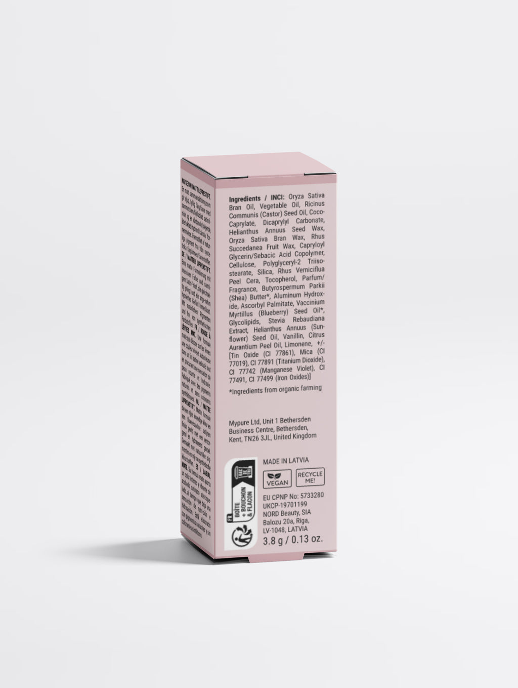Matte Lipstick, Dusty Rose, 3.8g