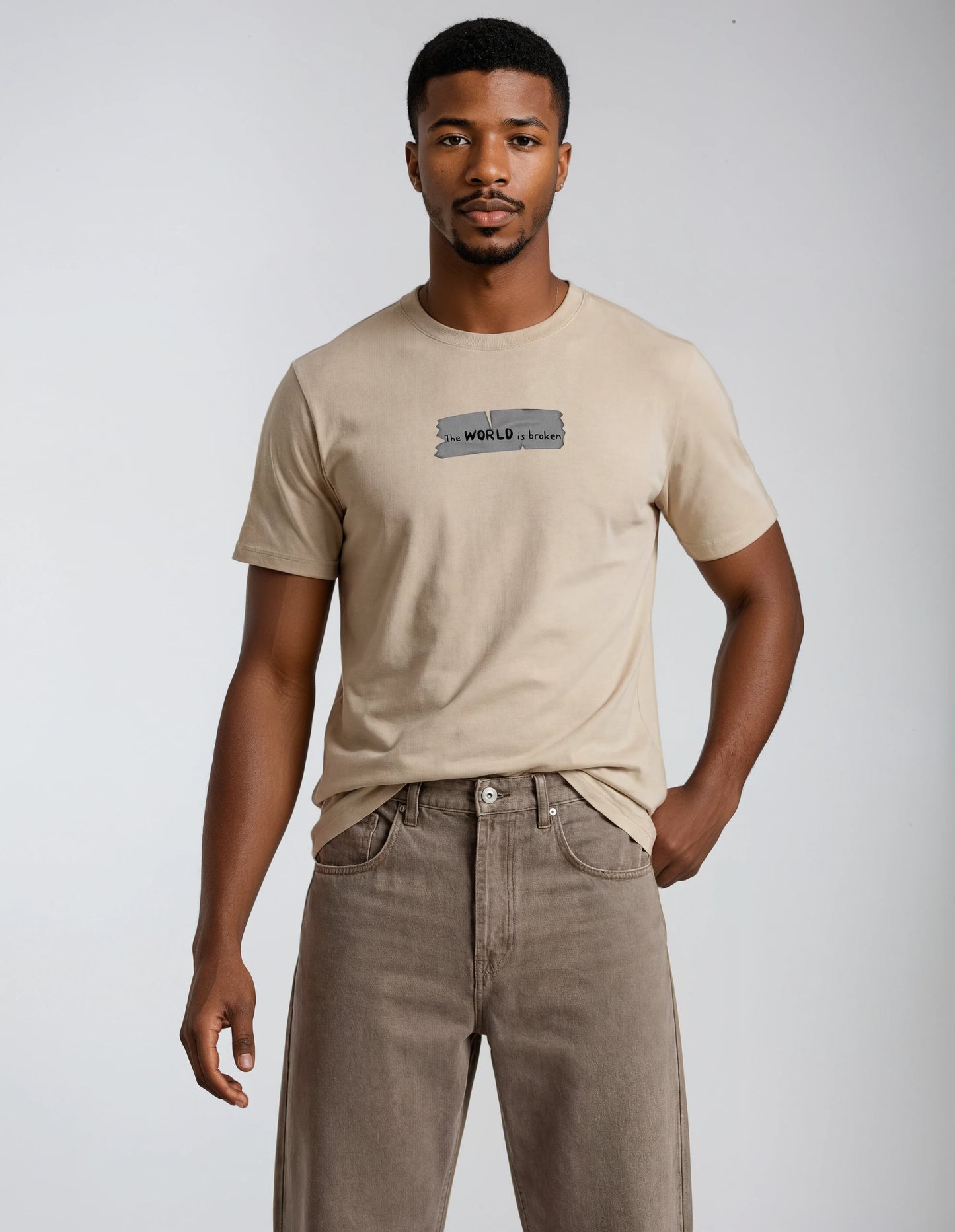 Broken Männer Bio-T-Shirt - Good to Blue