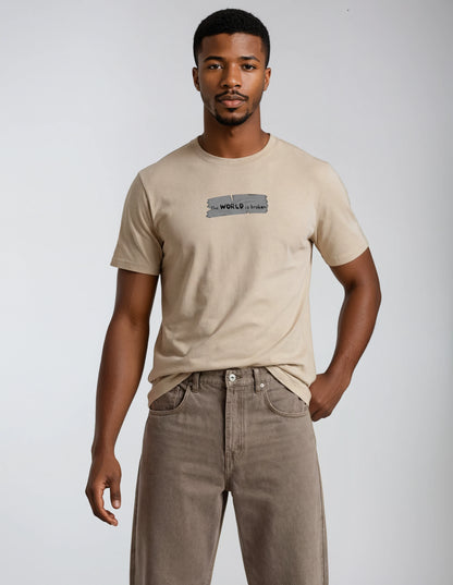 Broken Männer Bio-T-Shirt - Good to Blue