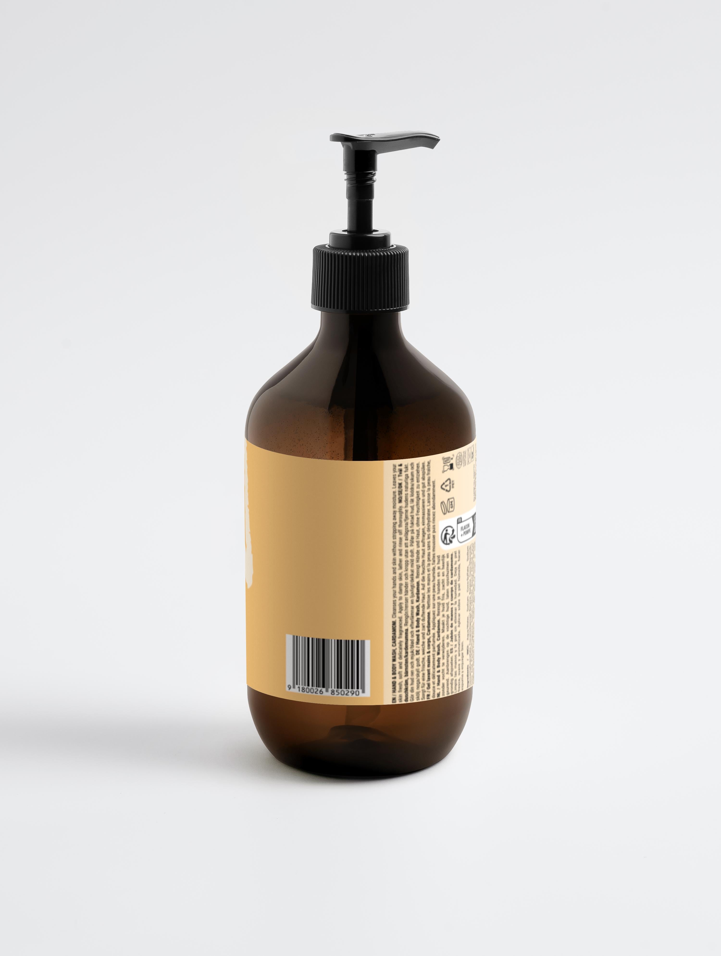 Hand & Body Wash, Ginger & Smoky Cardamom, 490 ml - Good to Blue