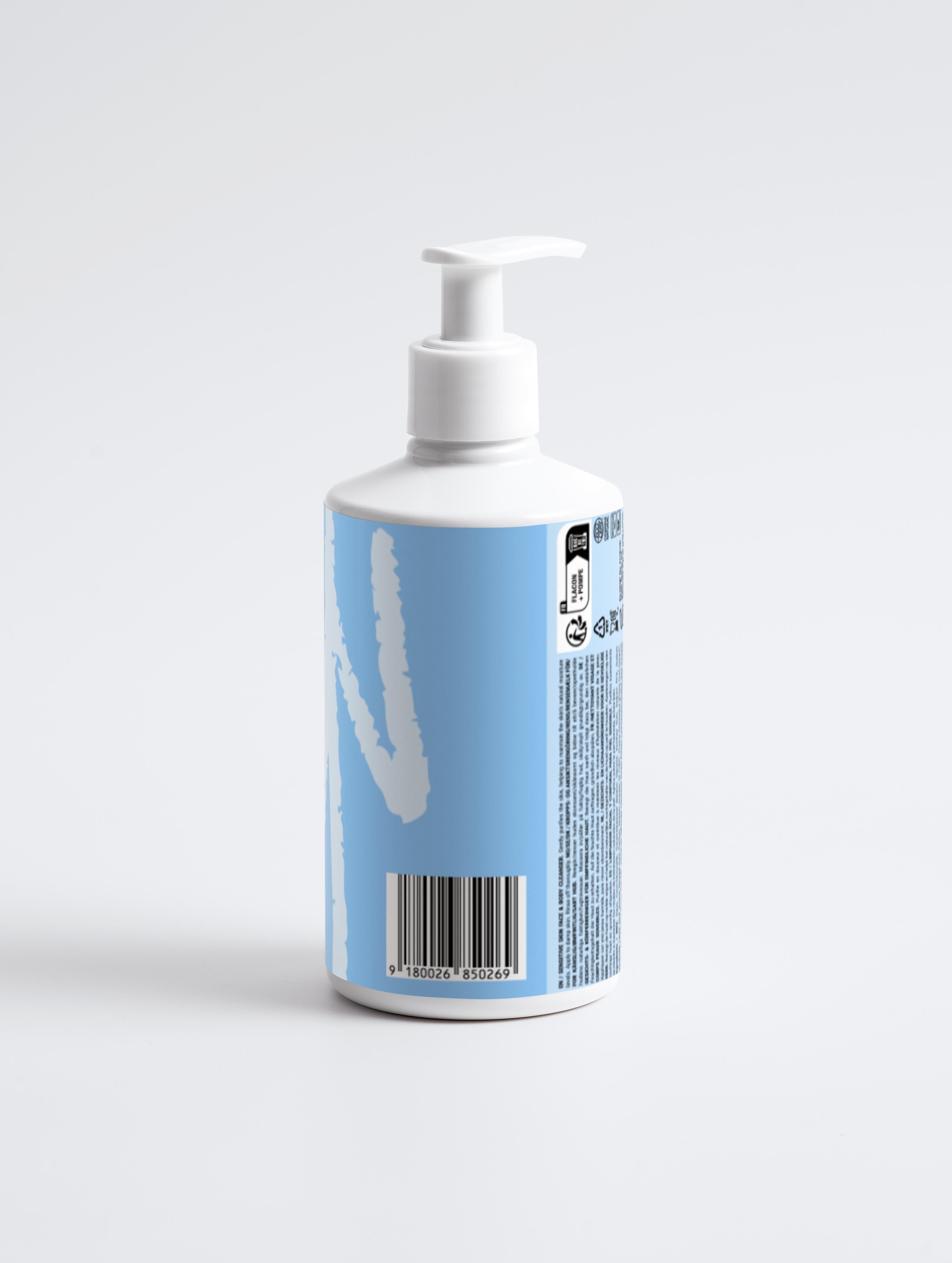 Sensitive Skin Face & Body Cleanser, 290 ml - Good to Blue