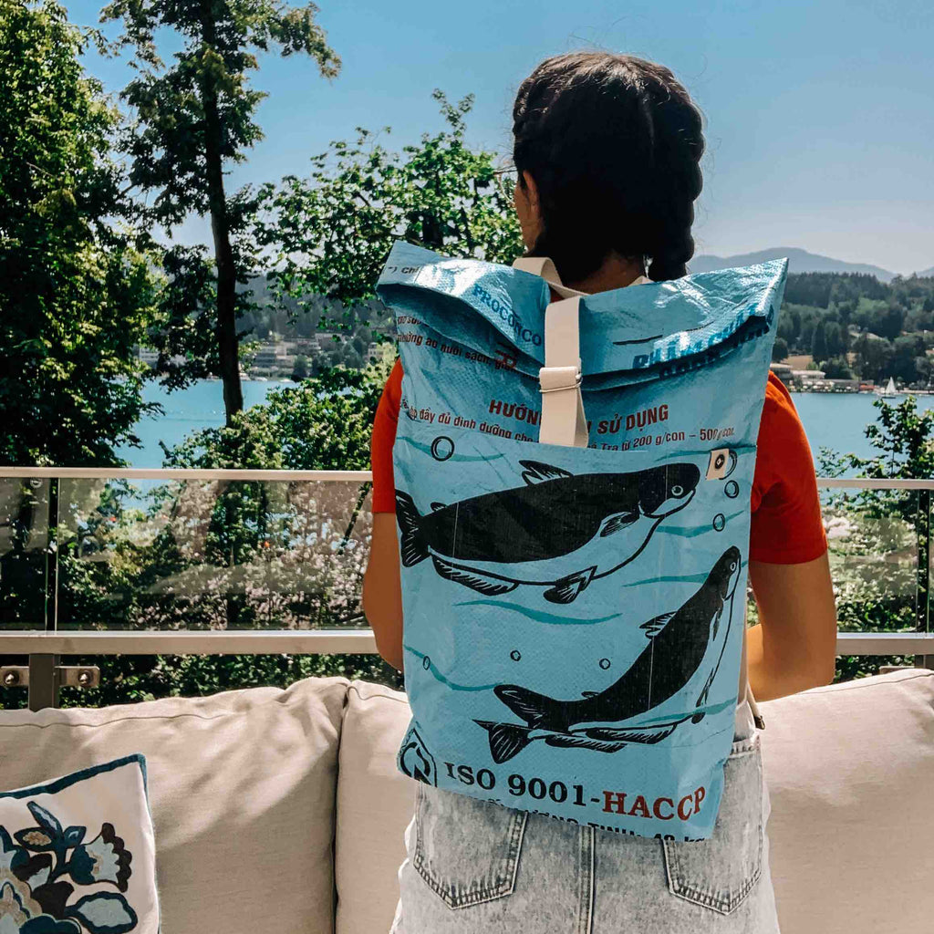 BACKPACK | Nachhaltiger Rucksack in hellblau - Good to Blue