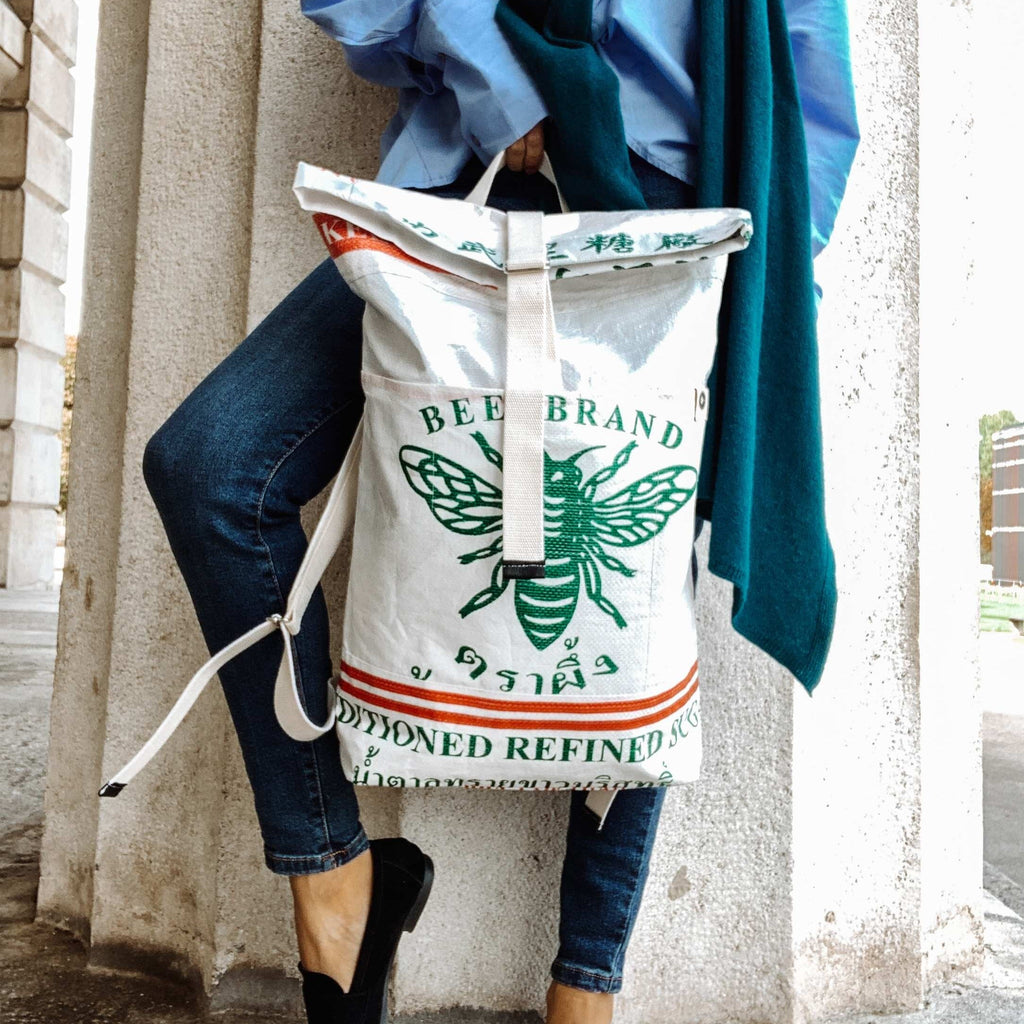 BACKPACK | Nachhaltiger Rucksack in weiß - Good to Blue