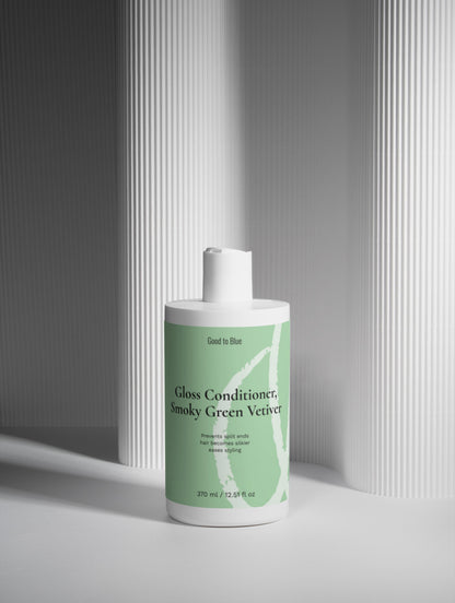 Gloss Conditioner, Smoky Green Vetiver, 370ml - Good to Blue