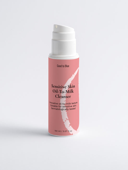 Sensitive Skin Oil-To-Milk Cleanser, 150ml - Good to Blue