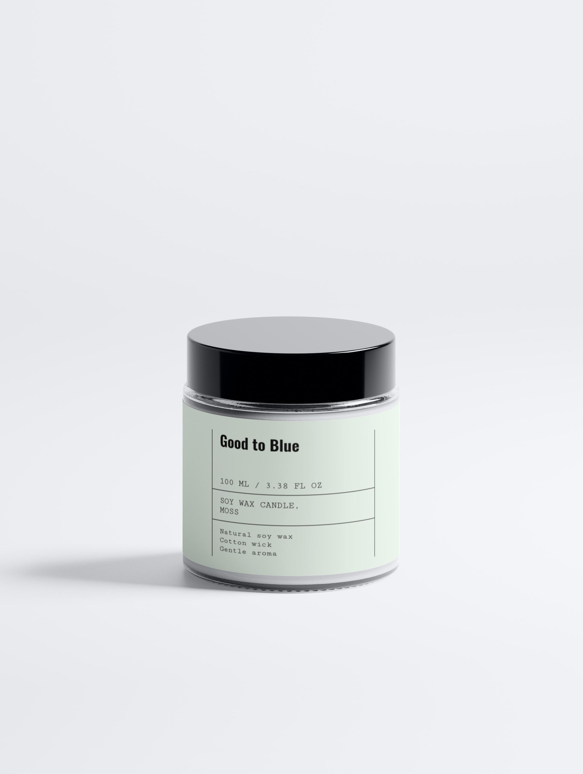 Soy Wax Candle, Moss, 100ml - Good to Blue