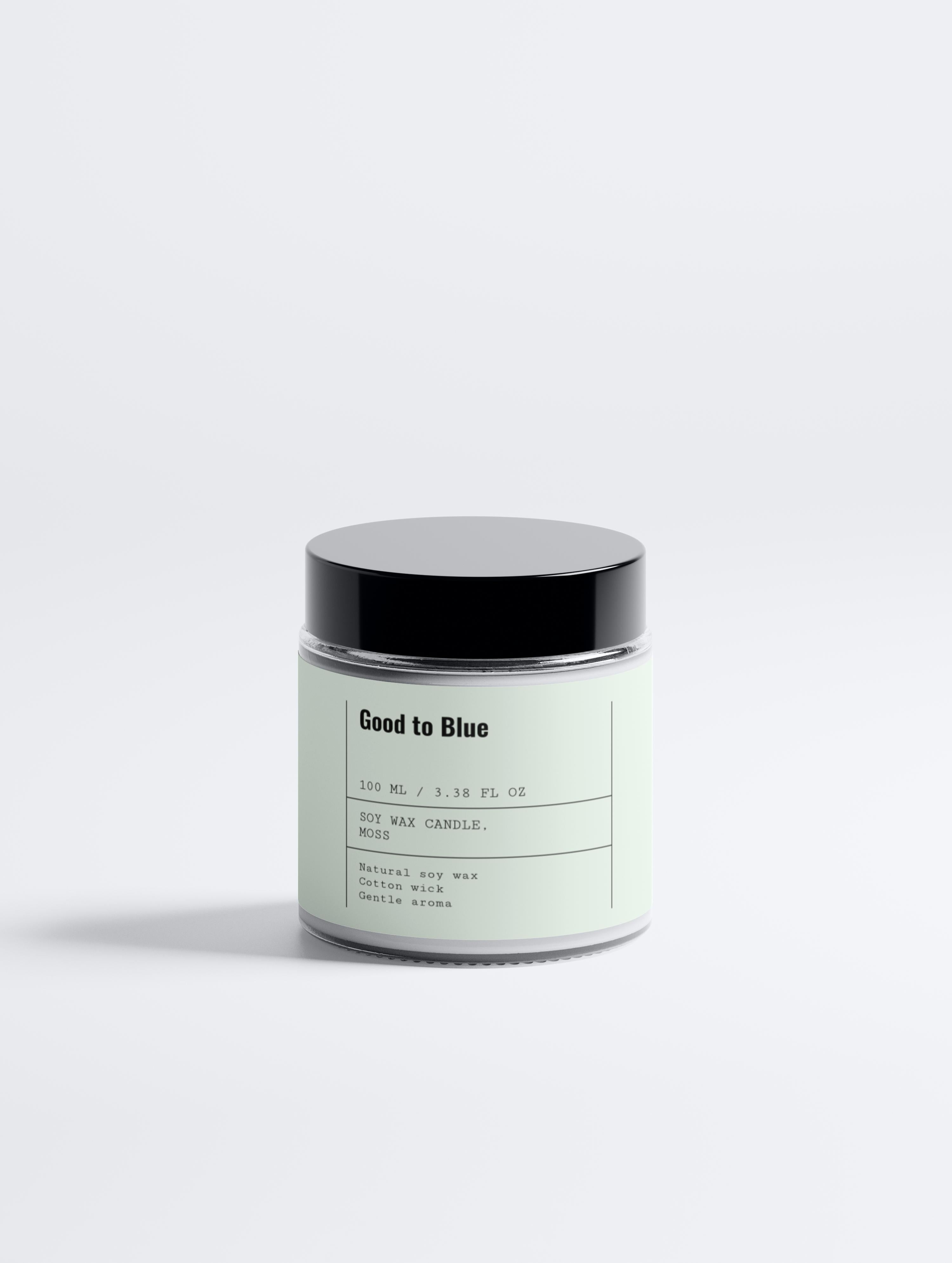 Soy Wax Candle, Moss, 100ml - Good to Blue