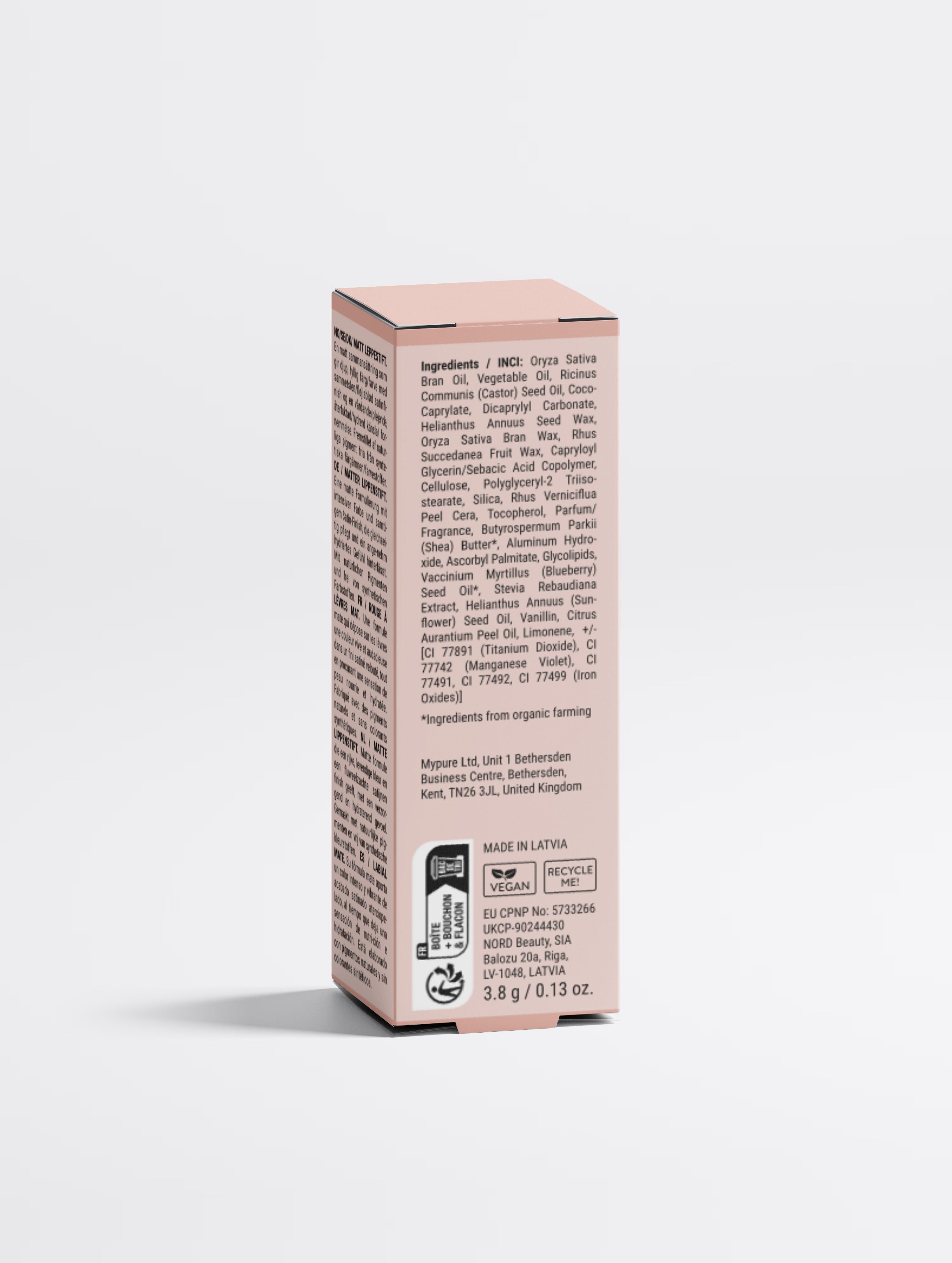 Matte Lipstick, Terracotta Nude, 3.8g