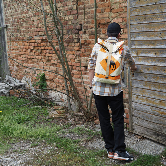 BACKPACK | Nachhaltiger Rucksack in beige-orange