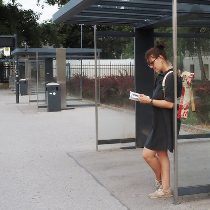BACKPACK | Nachhaltiger Rucksack in beige-grün-rot