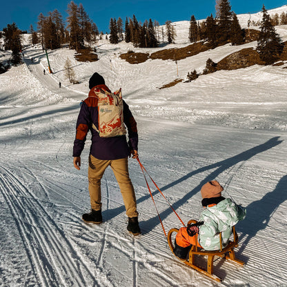 BACKPACK | Nachhaltiger Rucksack in beige-grün-rot
