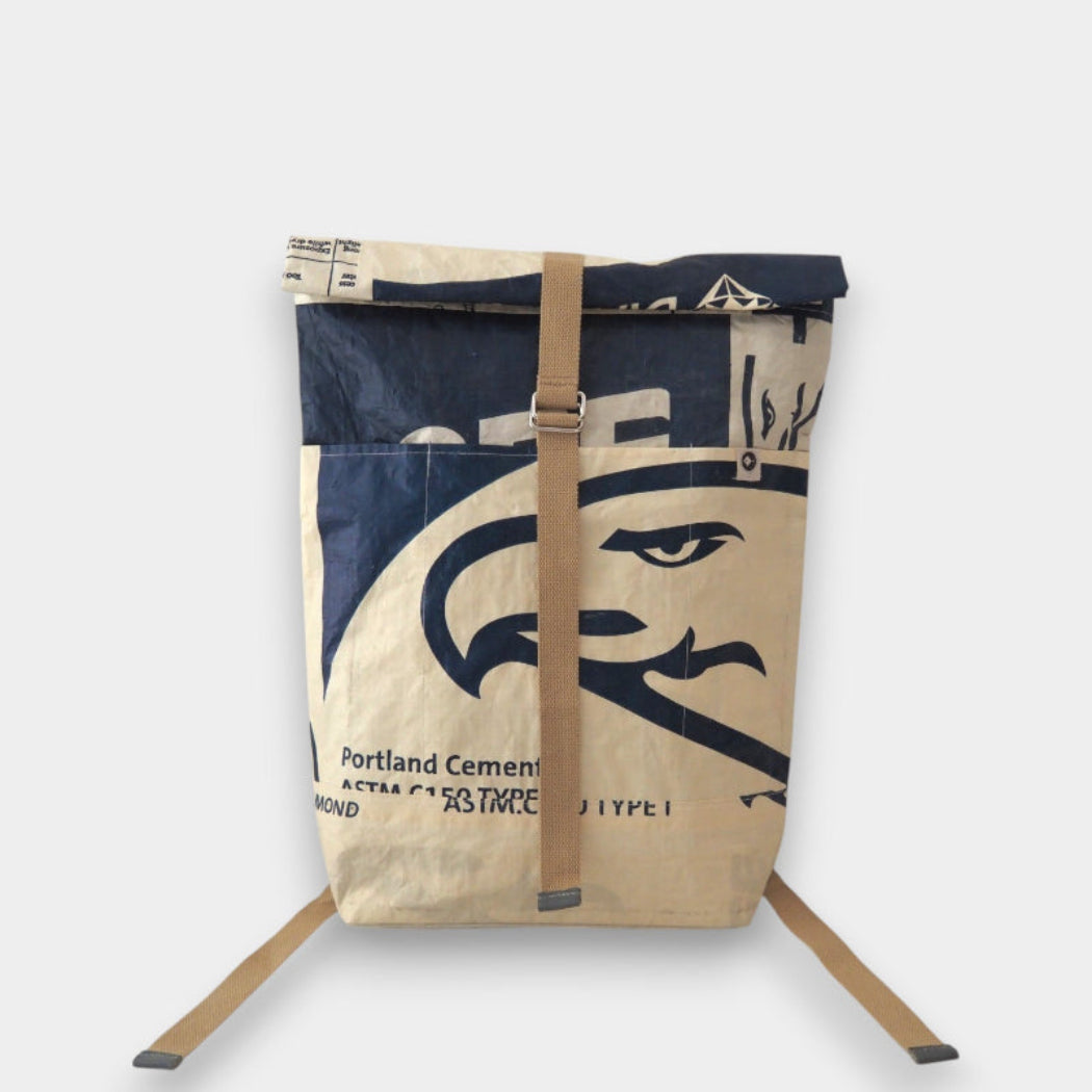 BACKPACK | Nachhaltiger Rucksack in beige-blau