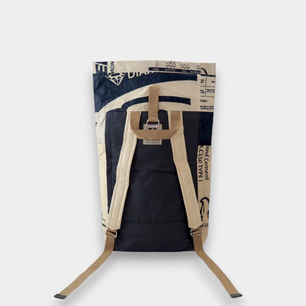 BACKPACK | Nachhaltiger Rucksack in beige-blau - Good to Blue