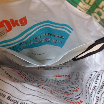 BACKPACK | Nachhaltiger Rucksack in beige-grün-rot