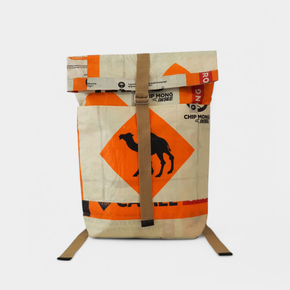 BACKPACK | Nachhaltiger Rucksack in beige-orange - Good to Blue