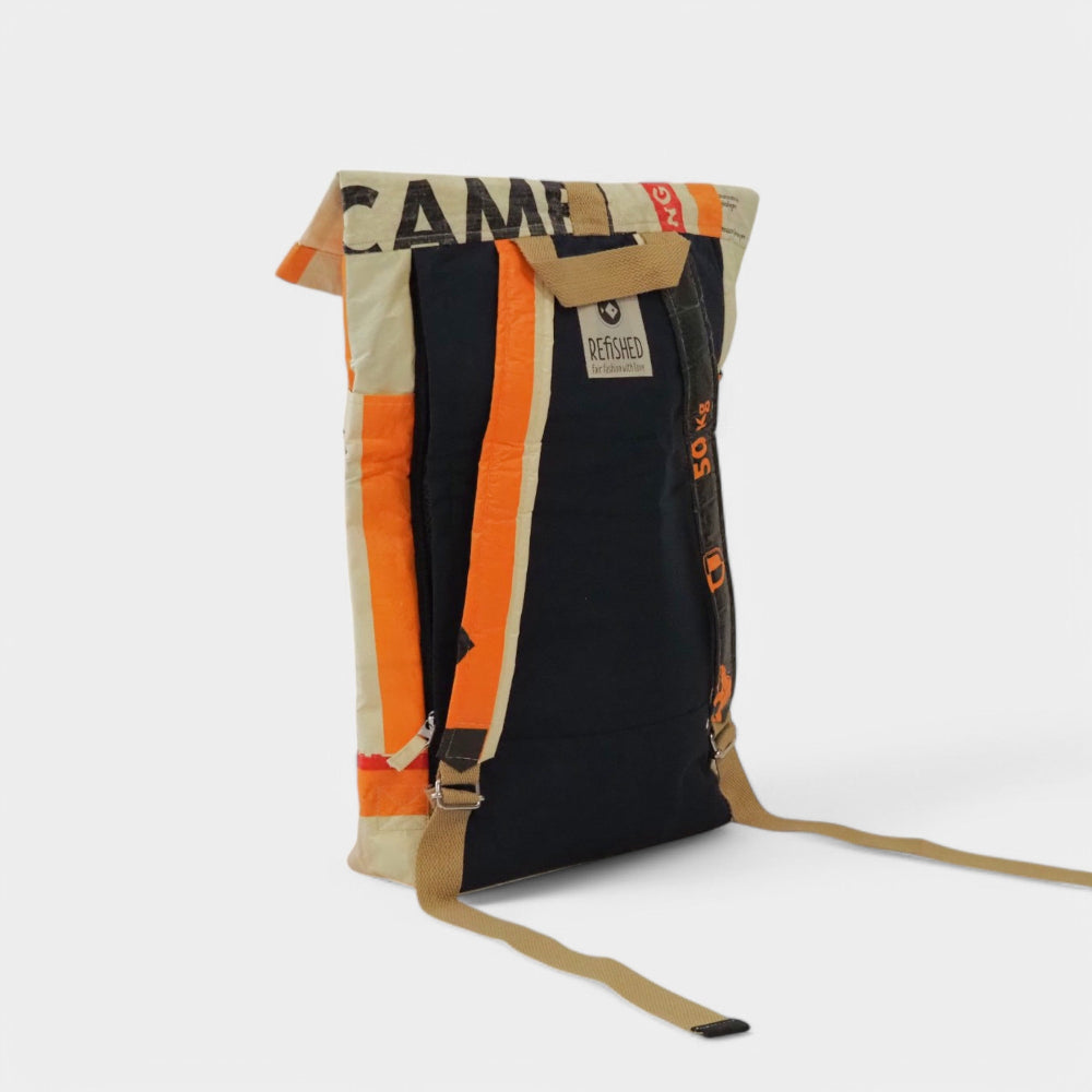 BACKPACK | Nachhaltiger Rucksack in beige-orange - Good to Blue