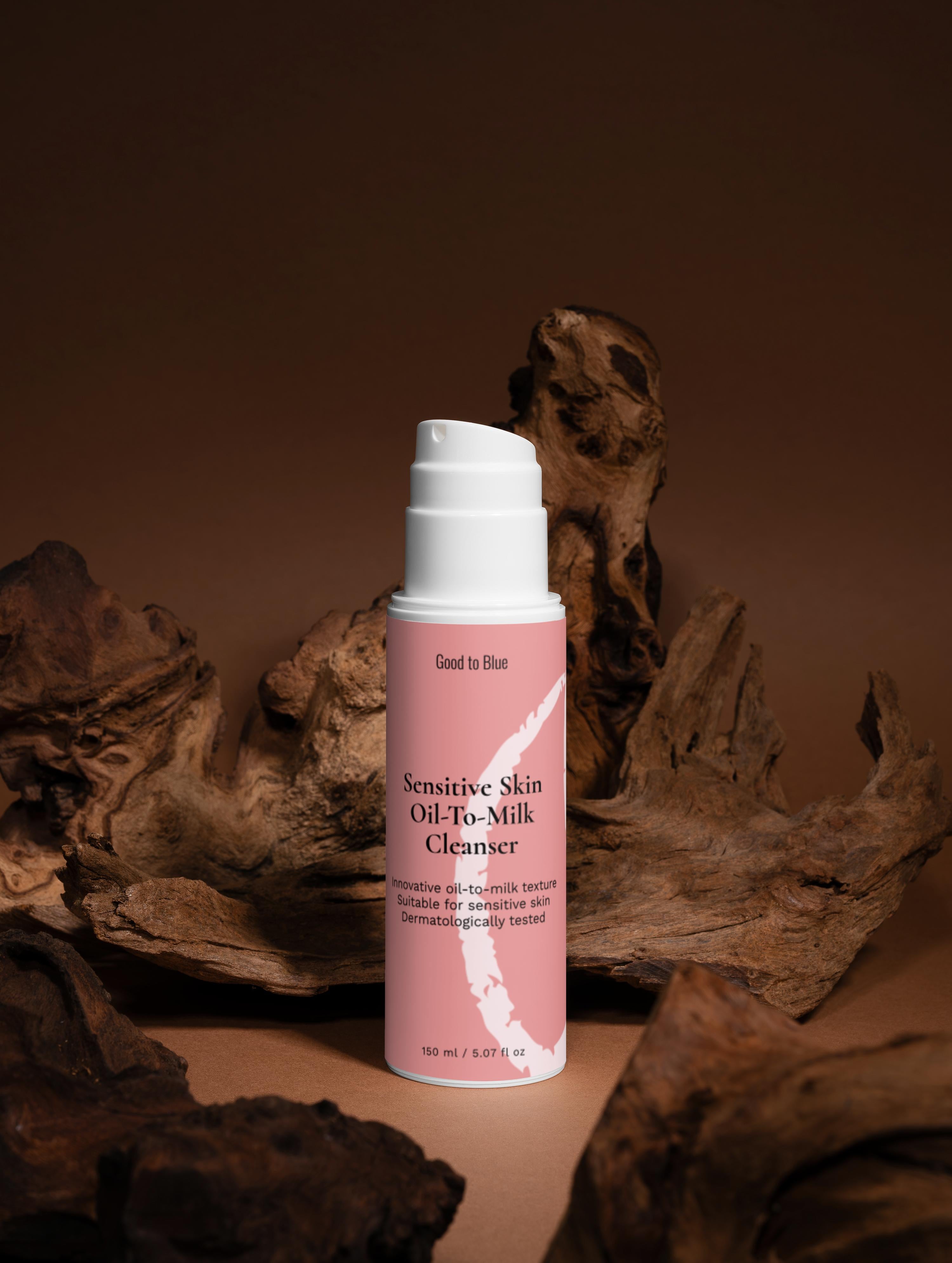 Sensitive Skin Oil-To-Milk Cleanser, 150ml - Good to Blue