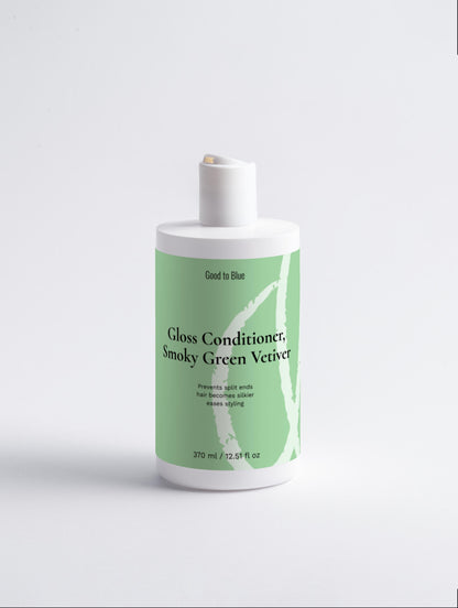Gloss Conditioner, Smoky Green Vetiver, 370ml - Good to Blue
