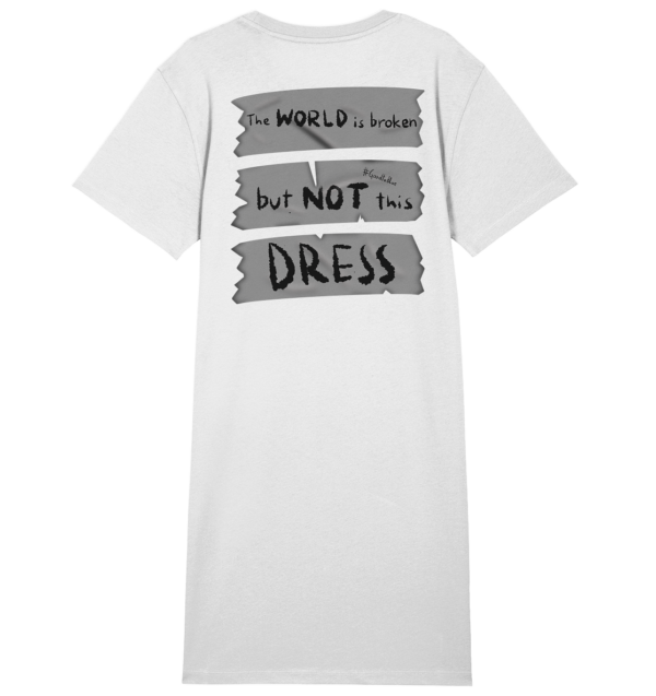 Broken - Ladies Organic Shirt Dress - Image 5