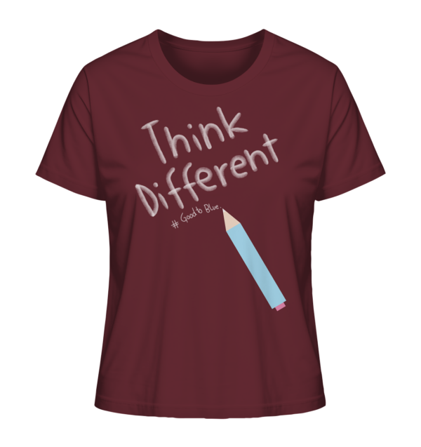 Think Different - Ladies Organic Shirt - Image 3