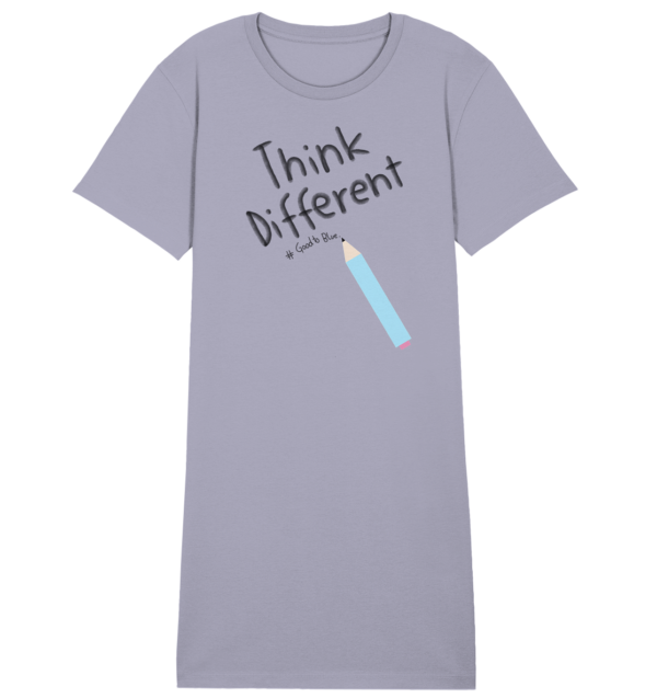 Think Different - Ladies Organic Shirt Dress - Image 5