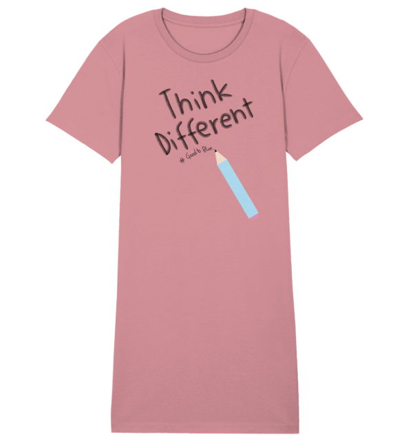 Think Different - Ladies Organic Shirt Dress - Image 3