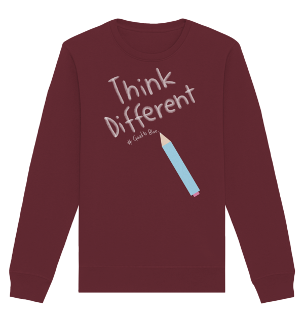 Think Different - Organic Basic Unisex Sweatshirt - Image 3