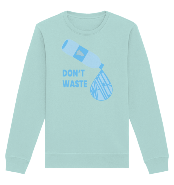 Water - Organic Basic Unisex Sweatshirt - Image 3